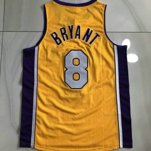 NBA 8 Kobe Bryant Lakers 1999-2000 authentique Maillot jaune